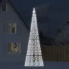  hideg fehér LED karácsonyfa zászlórúdra 1534 LED 500 cm