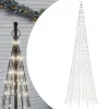  hideg fehér LED karácsonyfa zászlórúdra 1534 LED 500 cm