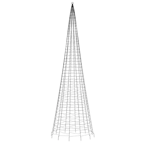  hideg fehér LED karácsonyfa zászlórúdra 1534 LED 500 cm