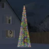  színes LED karácsonyfa zászlórúdra 1534 LED 500 cm