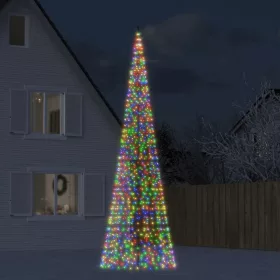  színes LED karácsonyfa zászlórúdra 1534 LED 500 cm