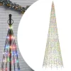  színes LED karácsonyfa zászlórúdra 1534 LED 500 cm