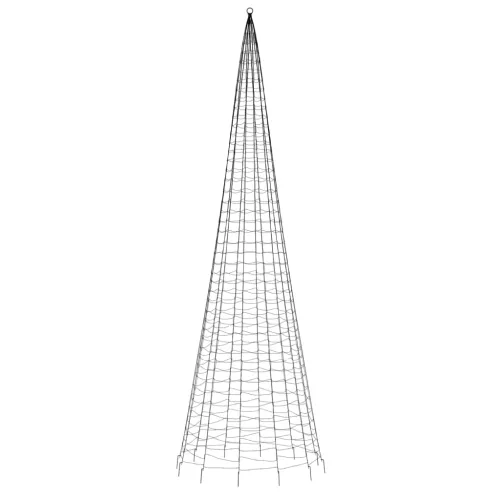 színes LED karácsonyfa zászlórúdra 1534 LED 500 cm