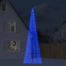  kék LED karácsonyfa zászlórúdra 1534 LED 500 cm