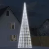  hideg fehér LED karácsonyfa zászlórúdra 3000 LED 800 cm