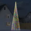  színes LED karácsonyfa zászlórúdra 3000 LED 800 cm