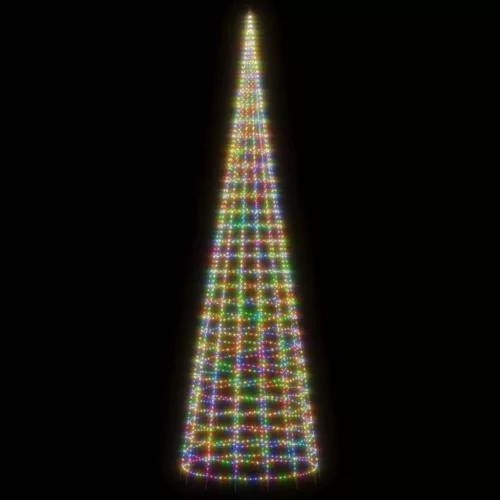  színes LED karácsonyfa zászlórúdra 3000 LED 800 cm