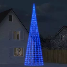  kék LED karácsonyfa zászlórúdra 3000 LED 800 cm