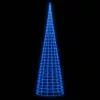 kék LED karácsonyfa zászlórúdra 3000 LED 800 cm