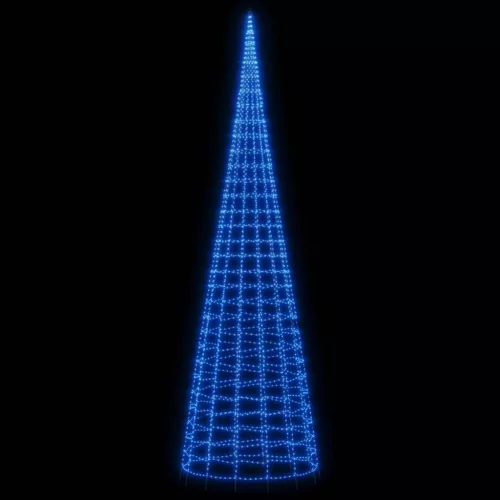  kék LED karácsonyfa zászlórúdra 3000 LED 800 cm