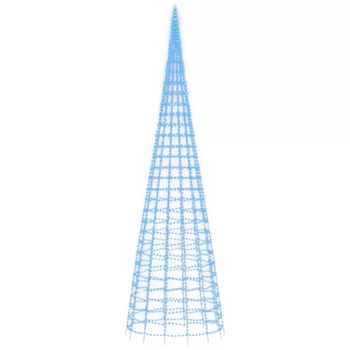 kék LED karácsonyfa zászlórúdra 3000 LED 800 cm