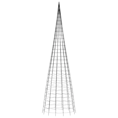  kék LED karácsonyfa zászlórúdra 3000 LED 800 cm