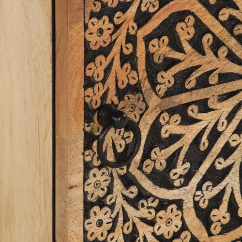  tömör mangófa éjjeliszekrény 40 x 33 x 46 cm 