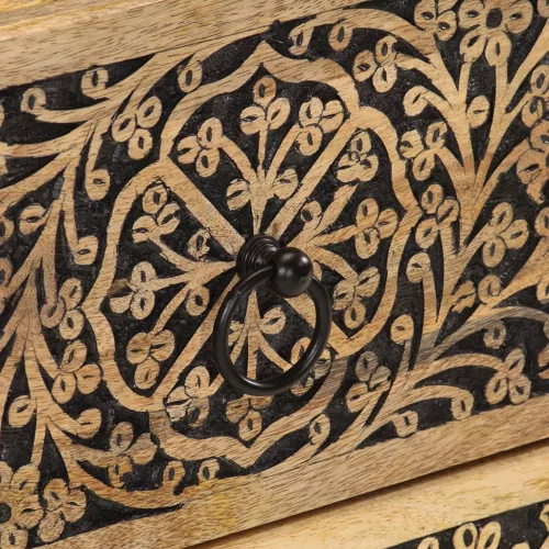  tömör mangófa éjjeliszekrény 40 x 33 x 46 cm  