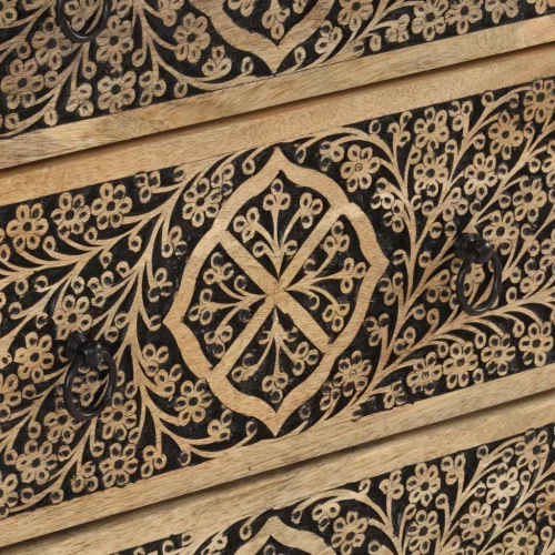  tömör mangófa tálalószekrény 60 x 33 x 75 cm 