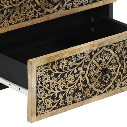  tömör mangófa éjjeliszekrény 50 x 33 x 60 cm