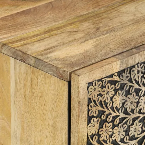  tömör mangófa fürdőszobai mosdószekrény 62 x 33 x 58 cm