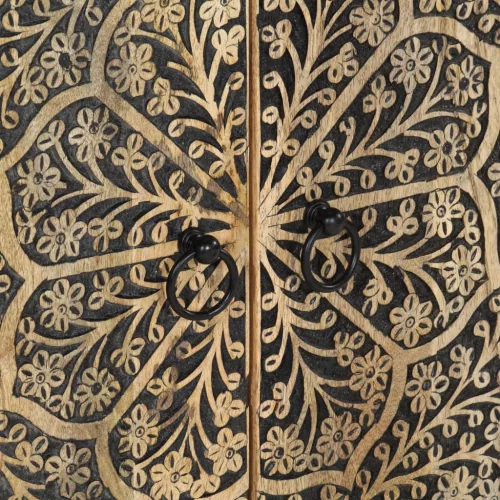  tömör mangófa fürdőszobai mosdószekrény 62 x 33 x 58 cm