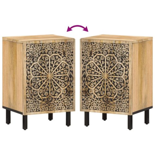  tömör mangófa fürdőszobaszekrény 38 x 33 x 58 cm