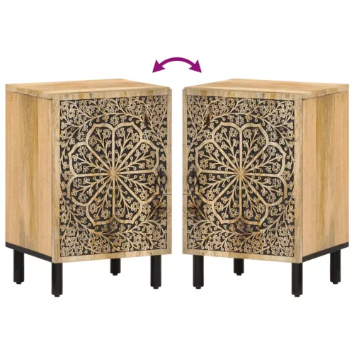  tömör mangófa fürdőszobaszekrény 38 x 33 x 58 cm