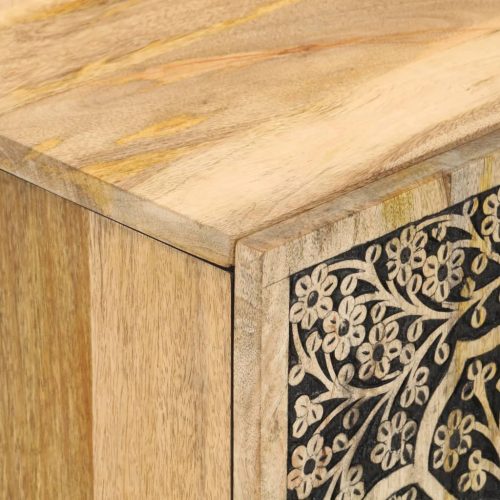  tömör mangófa fürdőszobaszekrény 38 x 33 x 58 cm