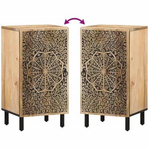  tömör mangófa kisszekrény 40 x 33 x 75 cm