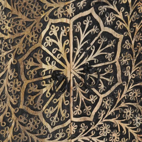  tömör mangófa tálalószekrény 60 x 33 x 75 cm