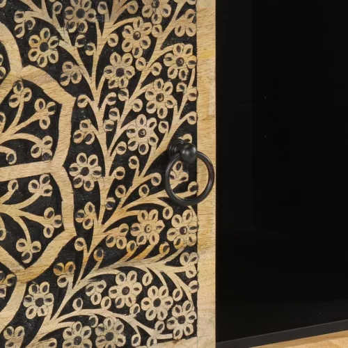  tömör mangófa tálalószekrény 80 x 33 x 75 cm  