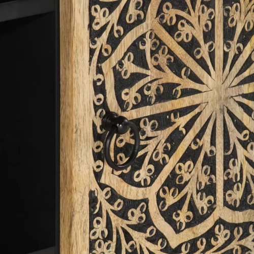  tömör mangófa tálalószekrény 90 x 33 x 75 cm