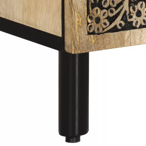  tömör mangófa tálalószekrény 90 x 33 x 75 cm