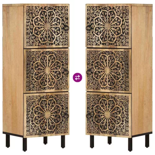  tömör mangófa tálalószekrény 40 x 33 x 110 cm  