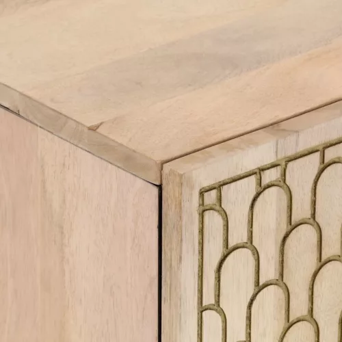  tömör mangófa fürdőszobai mosdószekrény 62 x 33 x 58 cm