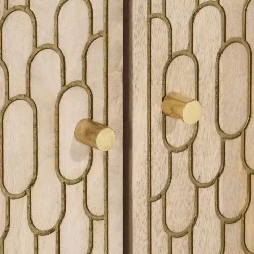  tömör mangófa fürdőszobai mosdószekrény 62 x 33 x 58 cm