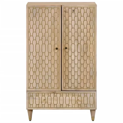  tömör mangófa magasszekrény 60 x 33 x 100 cm