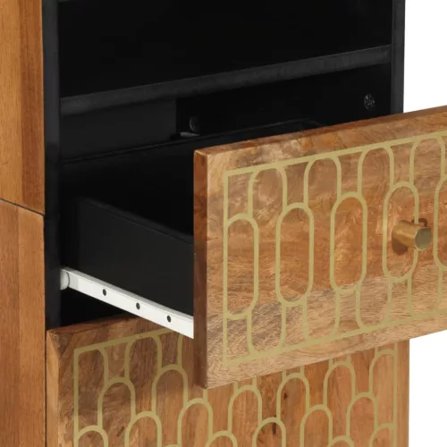  tömör mangófa fürdőszobaszekrény 38 x 33 x 160 cm