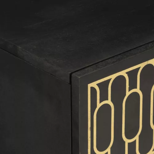  2 db tömör mangófa éjjeliszekrény 40 x 33 x 46 cm