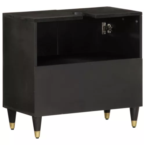  tömör mangófa fürdőszobai mosdószekrény 62 x 33 x 58 cm