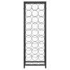  fekete kovácsoltvas bortartó 27 palackhoz 34 x 18 x 100 cm