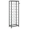  fekete kovácsoltvas bortartó 27 palackhoz 34 x 18 x 100 cm