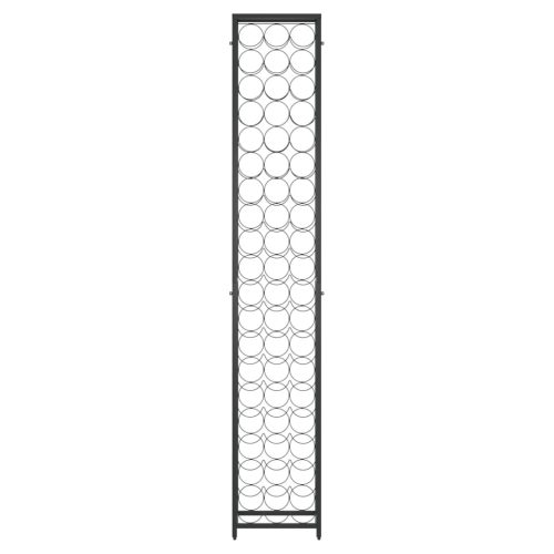  fekete kovácsoltvas bortartó 57 palackhoz 34 x 18 x 200 cm