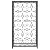  fekete kovácsoltvas bortartó 45 palackhoz 54 x 18 x 100 cm