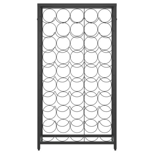  fekete kovácsoltvas bortartó 45 palackhoz 54 x 18 x 100 cm