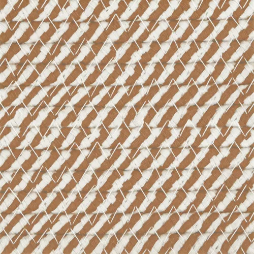  2 db barna és fehér pamut tárolókosár Ø28 x 28 cm