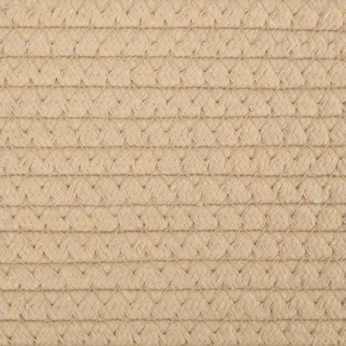  bézs és fehér pamut tárolókosár Ø40 x 25 cm