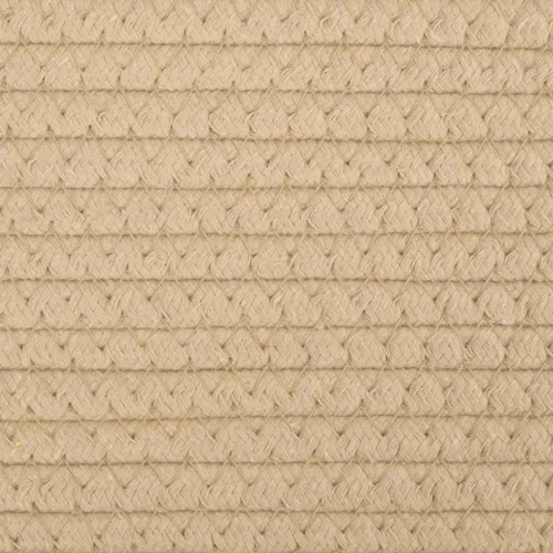  bézs-fehér pamut szennyeskosár Ø55 x 36 cm