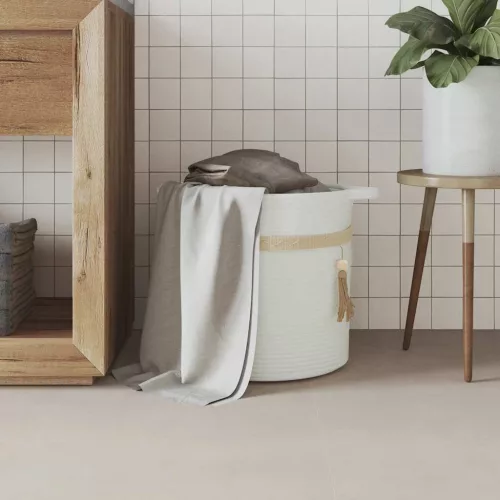  fehér pamut tárolókosár Ø38 x 36 cm