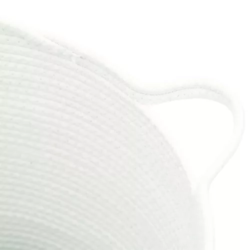  fehér pamut tárolókosár Ø38 x 36 cm