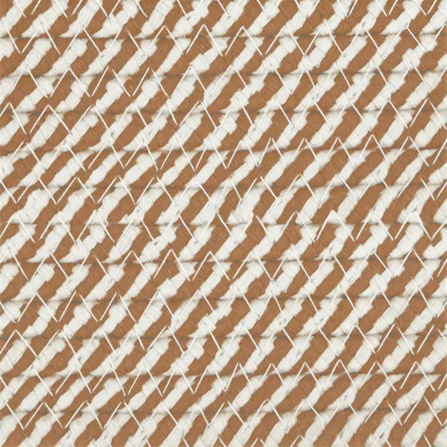  barna-fehér pamut tárolókosár Ø51 x 33 cm