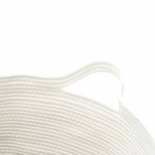  fekete-fehér pamut tárolókosár Ø49 x 65 cm