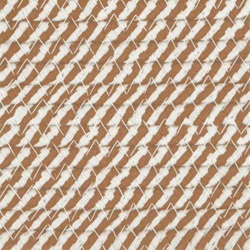  barna és fehér pamut tárolókosár fedéllel Ø40 x 35 cm